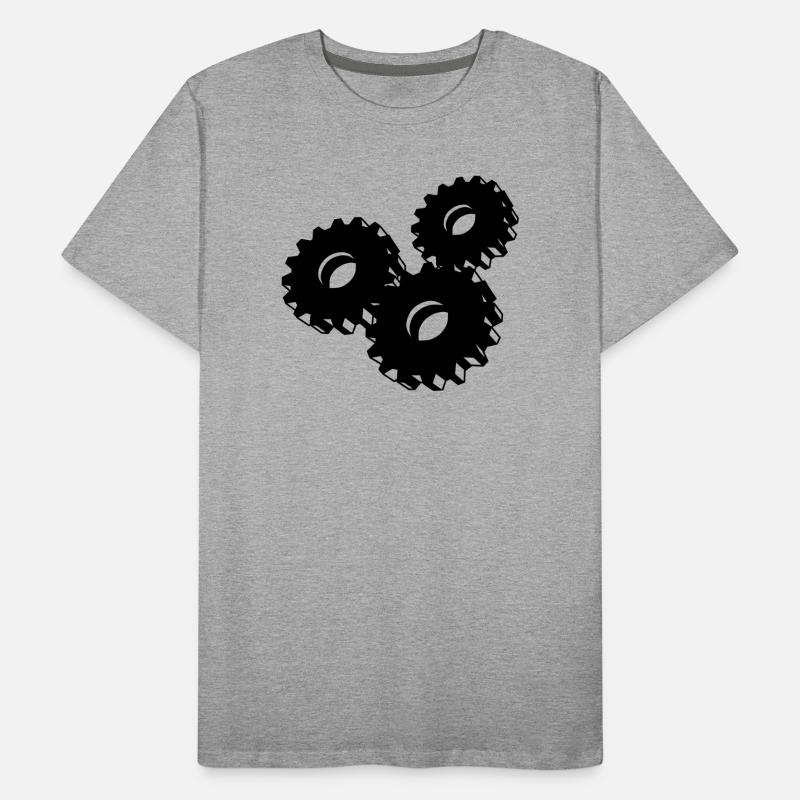 Roue dentée T-shirt bio Premium Homme