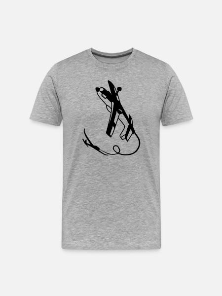 Crazy Schlepper - Männer Premium Bio T-Shirt - Grau meliert