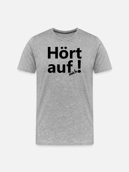 Arrêter - T-shirt bio Premium Homme - gris chiné