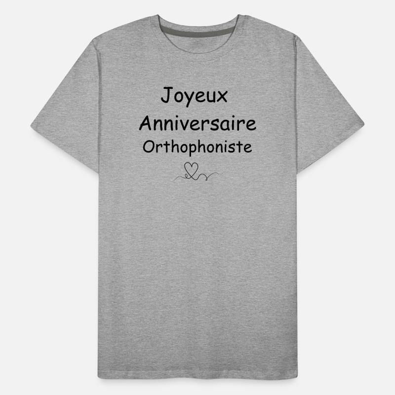 happy birthday Speech-Language Pathologist Men's Premium Organic T-Shirt