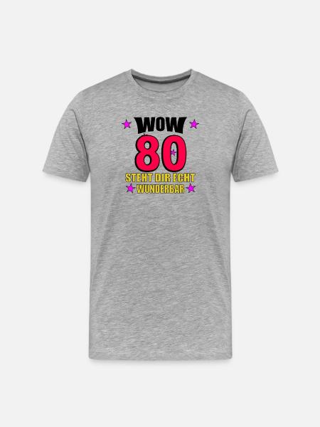 steht dir echt wunderbar - Männer Premium Bio T-Shirt - Grau meliert