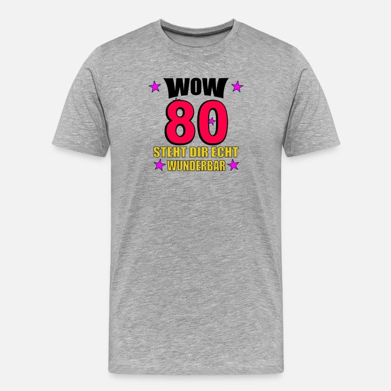 steht dir echt wunderbar - Männer Premium Bio T-Shirt - Grau meliert