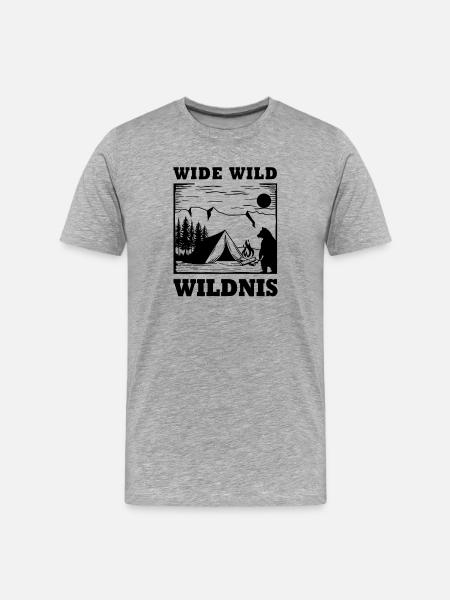 Wide Wild Wilderness - Men's Premium Organic T-Shirt - heather grey