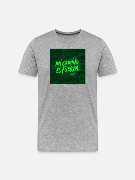 My path is strength - Men's Premium Organic T-Shirt - heather grey