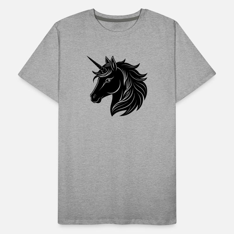Unicorn head Men's Premium Organic T-Shirt