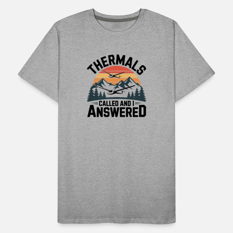 Glider thermals call, I answer – gliding Men's Premium Organic T-Shirt