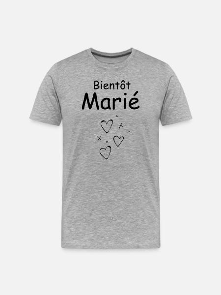 Soon to be married - Men's Premium Organic T-Shirt - heather grey