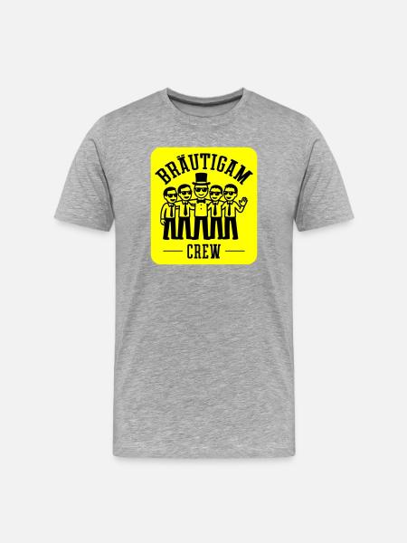 Groom Crew Bachelor Party - Men's Premium Organic T-Shirt - heather grey