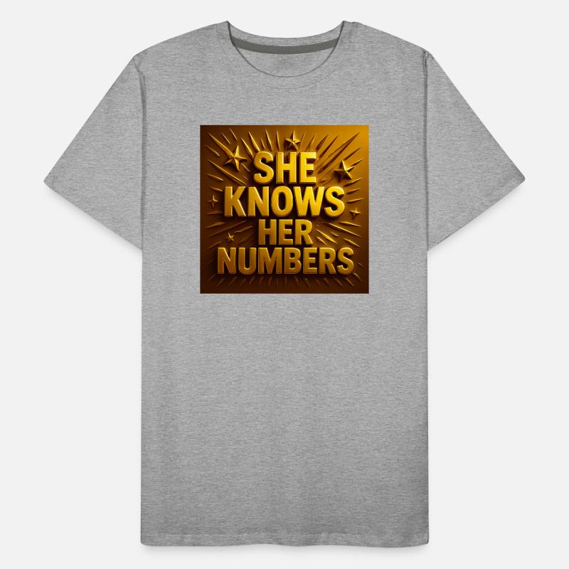 Elle connaît ses chiffres T-shirt bio Premium Homme