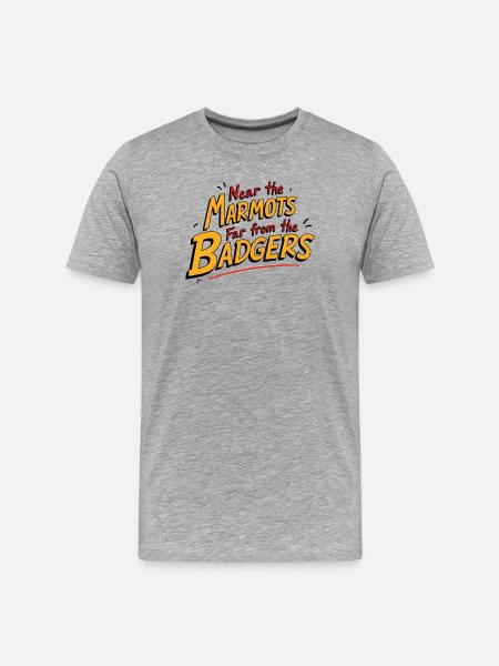 groundhog, groundhogs, near groundhogs - Men's Premium Organic T-Shirt - heather grey