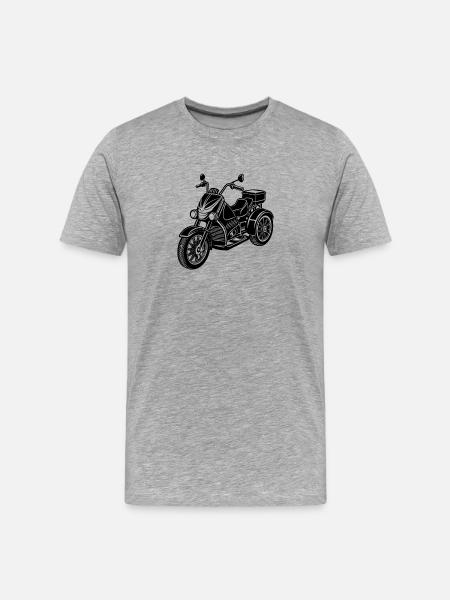Motorcycle - Men's Premium Organic T-Shirt - heather grey