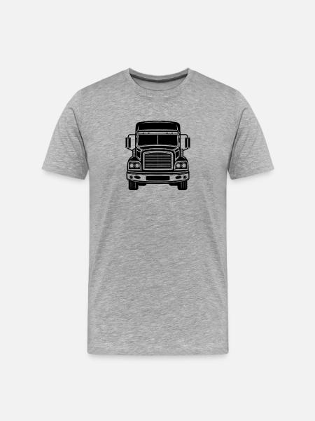 Truck - Men's Premium Organic T-Shirt - heather grey