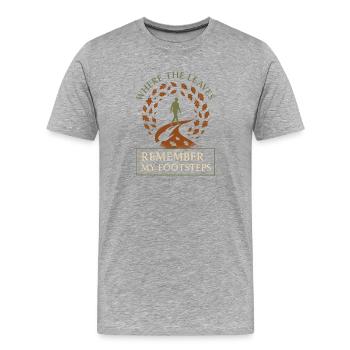 Remise à zéro mentale, Forest Walk Overthinker - T-shirt bio Premium Homme - gris chiné - Devant - Damien (186cm)