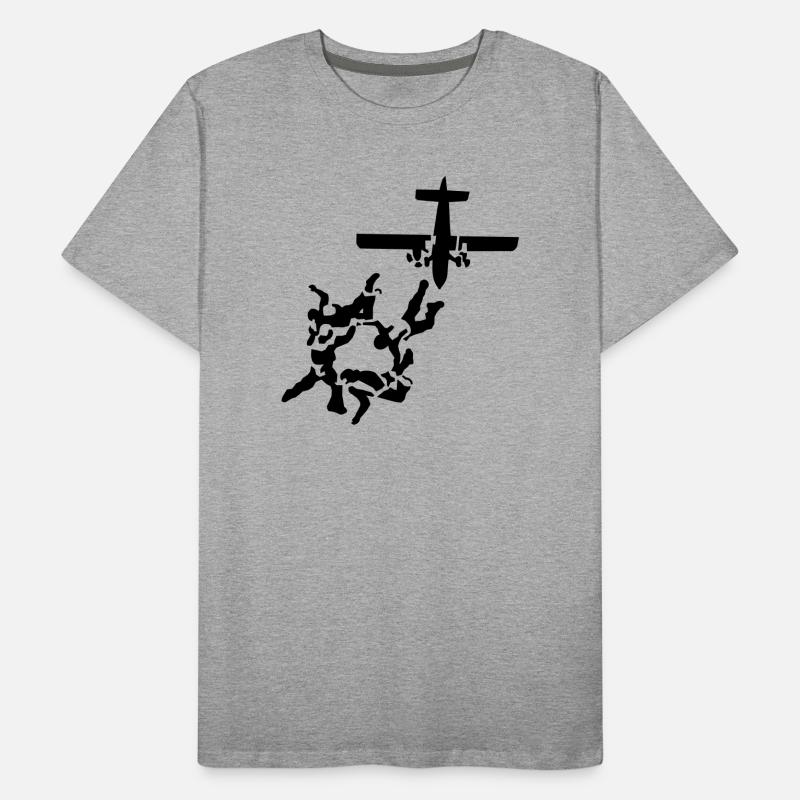 parachutisme T-shirt bio Premium Homme