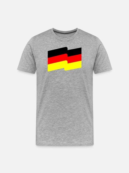 Flag - Men's Premium Organic T-Shirt - heather grey