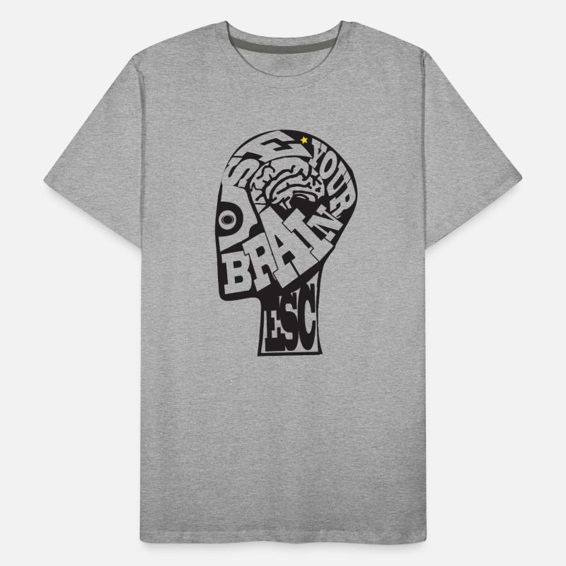 USE_YOUR_BRAIN T-shirt bio Premium Homme
