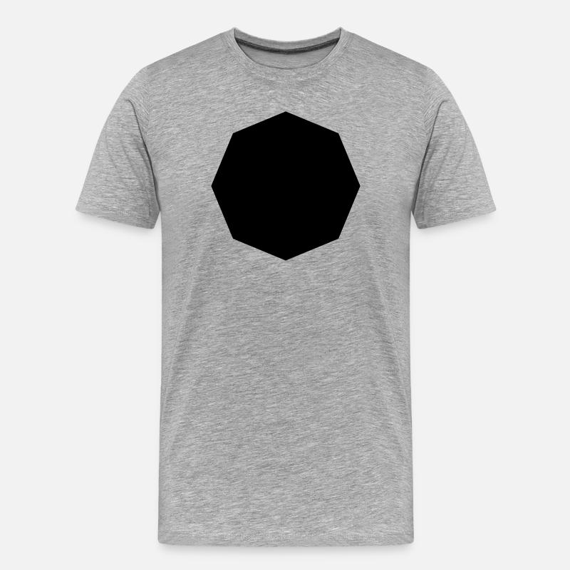 octogone - T-shirt bio Premium Homme - gris chiné