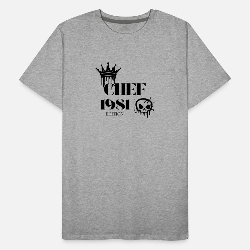 Édition Chef 1981 44 anniversaires Déclaration T-shirt bio Premium Homme