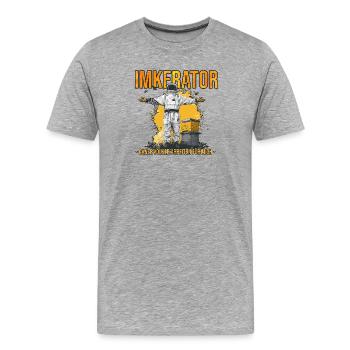 Apiculteur : Des colonies entières fonctionnent pour moi - T-shirt bio Premium Homme - gris chiné - Devant - Damien (186cm)