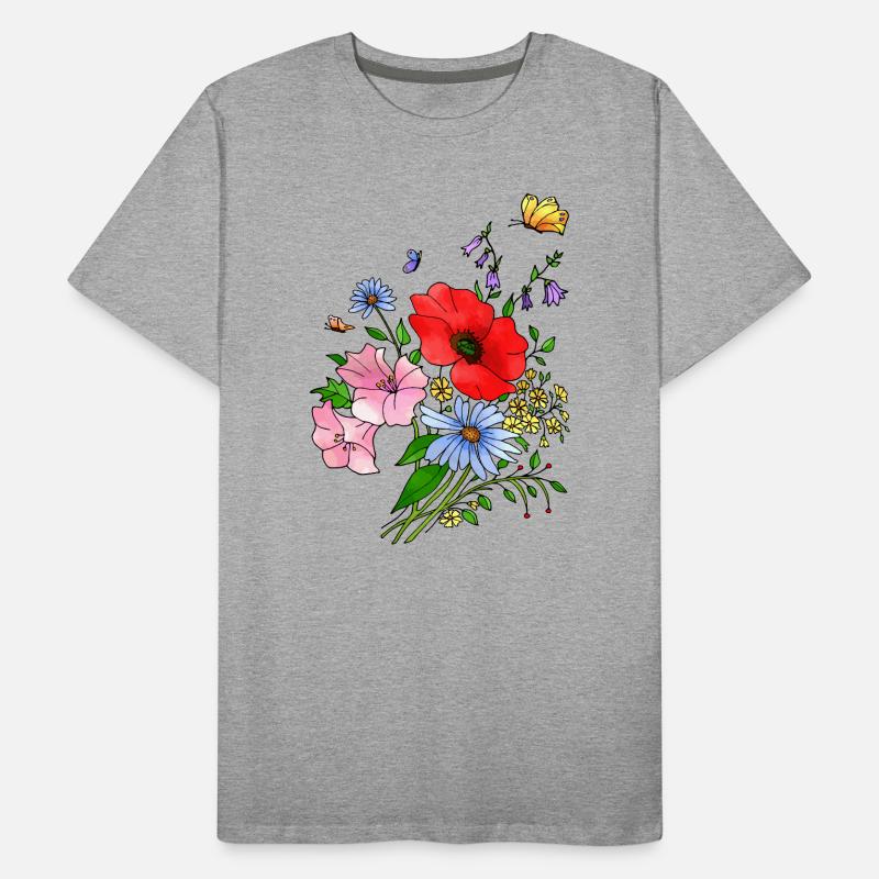 Fleur T-shirt bio Premium Homme