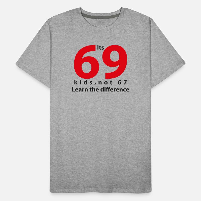 its_69 Note 67 Schwarz Männer Premium Bio T-Shirt