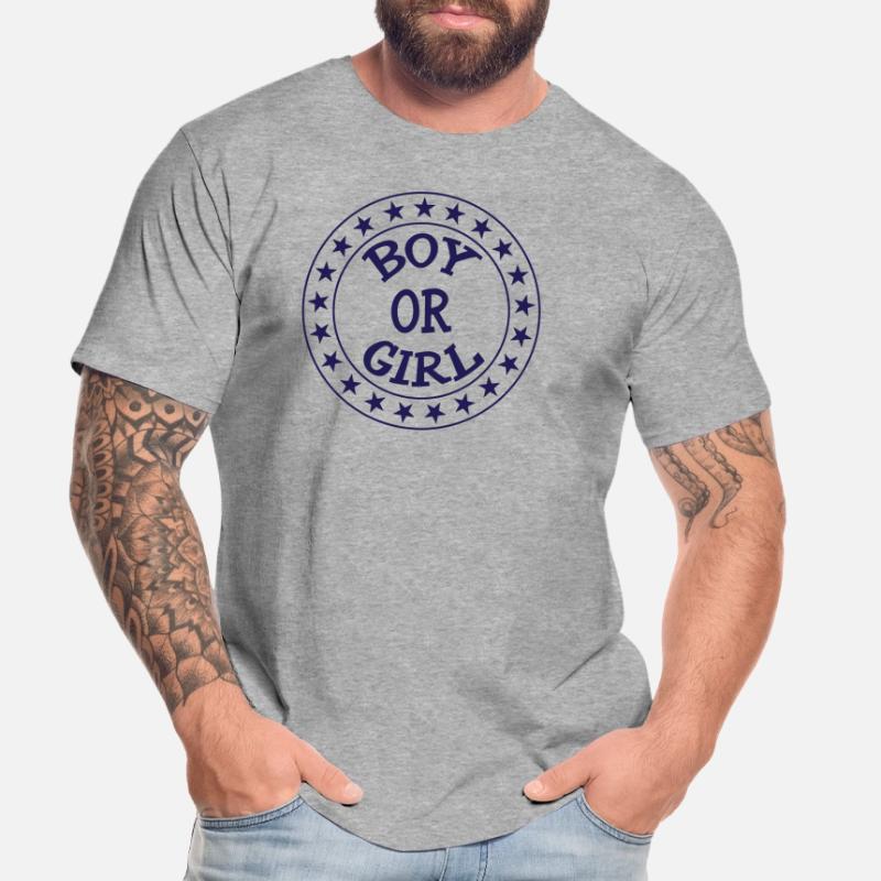 Junge oder Mädchen? Schwangerschaftsgeburt Schwanger Männer Premium Bio T-Shirt