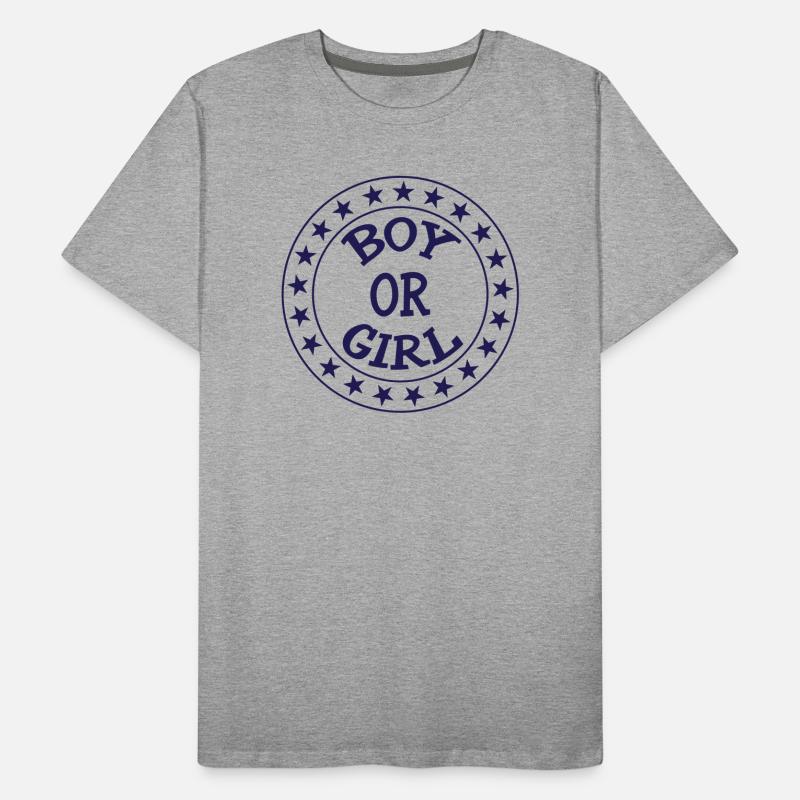 Junge oder Mädchen? Schwangerschaftsgeburt Schwanger Männer Premium Bio T-Shirt