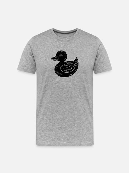 Toy duck - Men's Premium Organic T-Shirt - heather grey