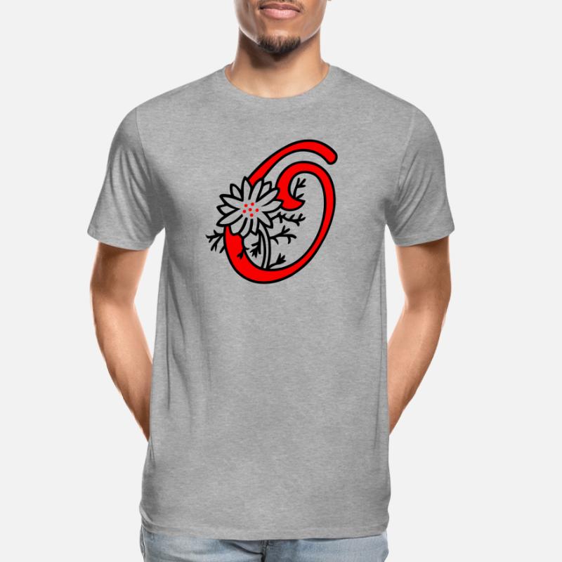 Buchstabe O Initiale Männer Premium Bio T-Shirt