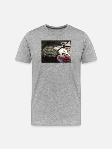 Horloge évolutive - T-shirt bio Premium Homme - gris chiné