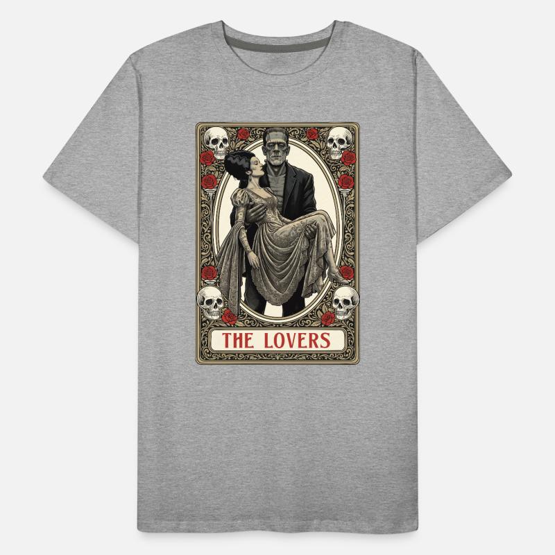 Die Liebenden Tarotkarten-Matching-Paare Valentin Männer Premium Bio T-Shirt