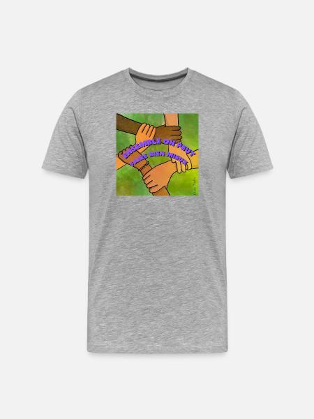 Together we can do much better - Men's Premium Organic T-Shirt - heather grey