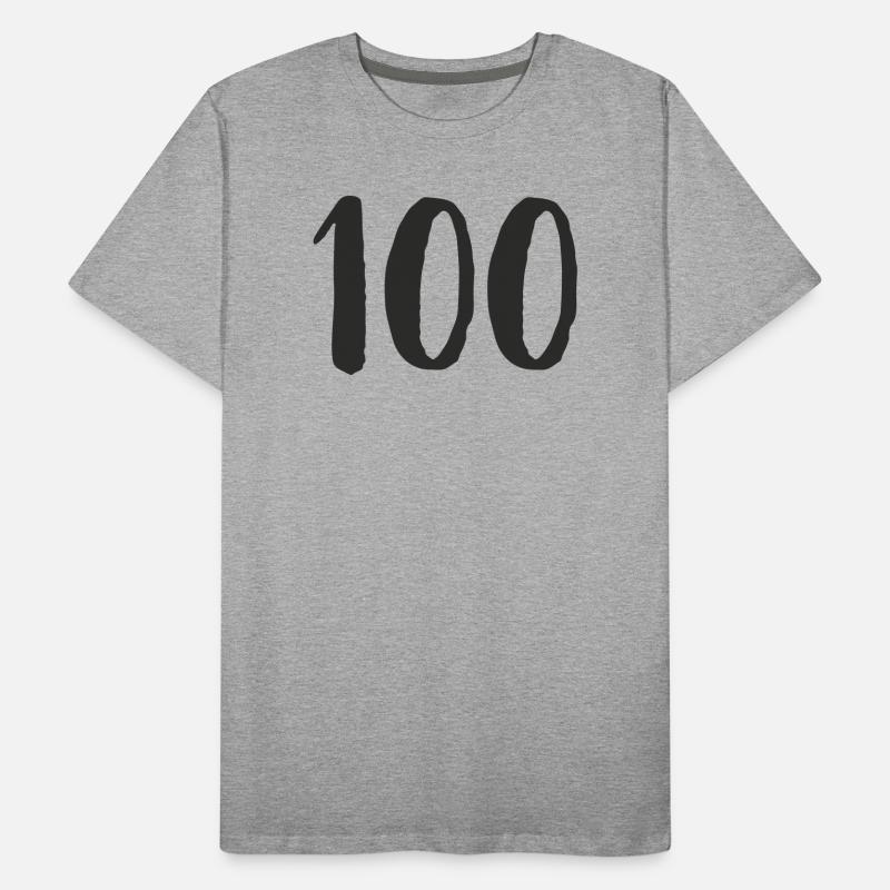 100 dessinés à la main T-shirt bio Premium Homme