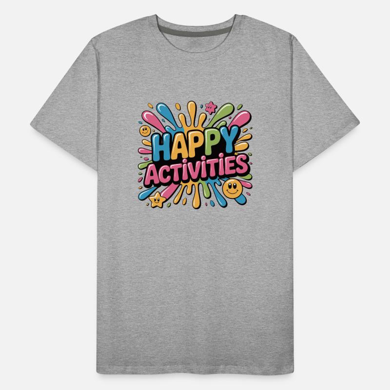 Activités joyeuses Explosion d’éclaboussures T-shirt bio Premium Homme