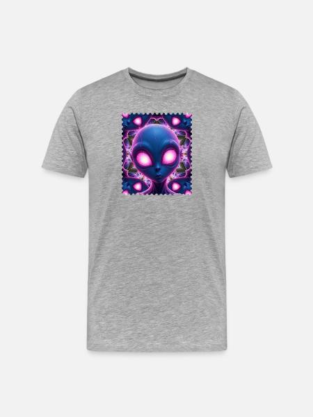 Neonalia Kaleidoscope - Men's Premium Organic T-Shirt - heather grey