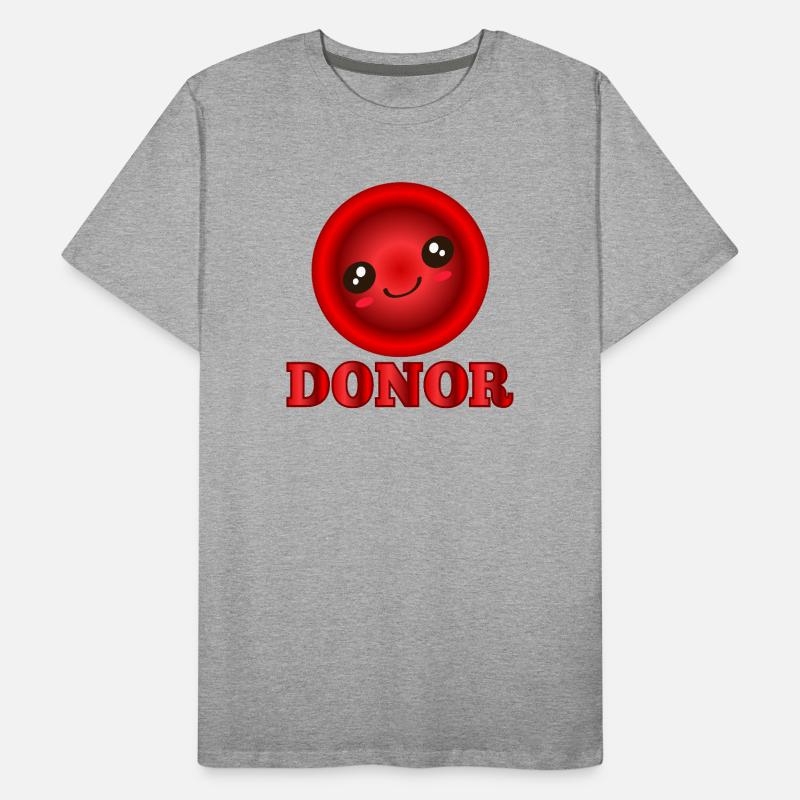 Blutspendespender Männer Premium Bio T-Shirt