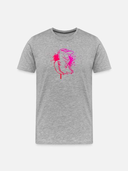 Iconic motocross motif - Men's Premium Organic T-Shirt - heather grey