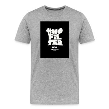 Aucune instruction de filtre - T-shirt bio Premium Homme - gris chiné - Devant - Damien (186cm)