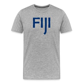 Fiji - Fiji - Islands - Pacific - South Seas - Men's Premium Organic T-Shirt - heather grey - Front - Damien (186cm)