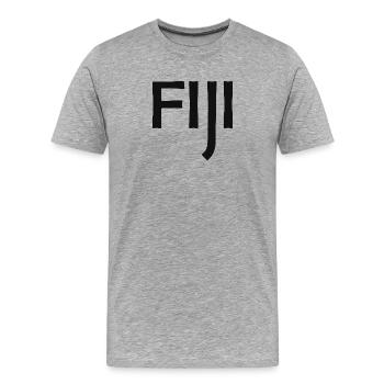 Fiji - Fiji - Islands - Pacific - South Seas - Men's Premium Organic T-Shirt - heather grey - Front - Damien (186cm)
