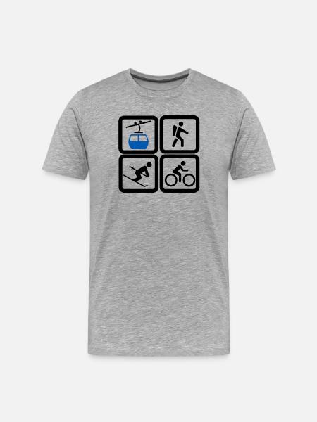 Outdoor activities - Men's Premium Organic T-Shirt - heather grey