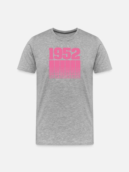 1952 - Men's Premium Organic T-Shirt - heather grey