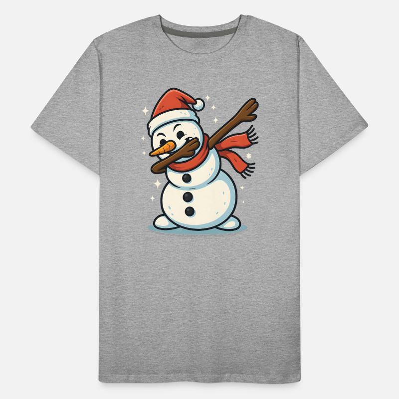 Dabbing Schneemann Dab Männer Premium Bio T-Shirt