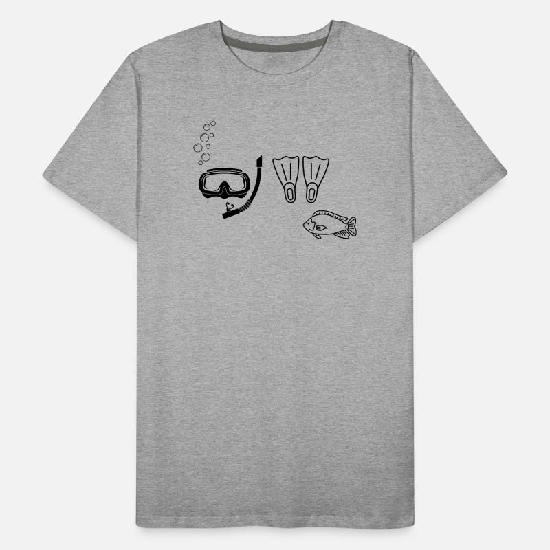 Tauchen – Geschenkidee Männer Premium Bio T-Shirt