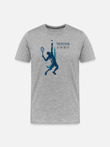 Tennis - Men's Premium Organic T-Shirt - heather grey