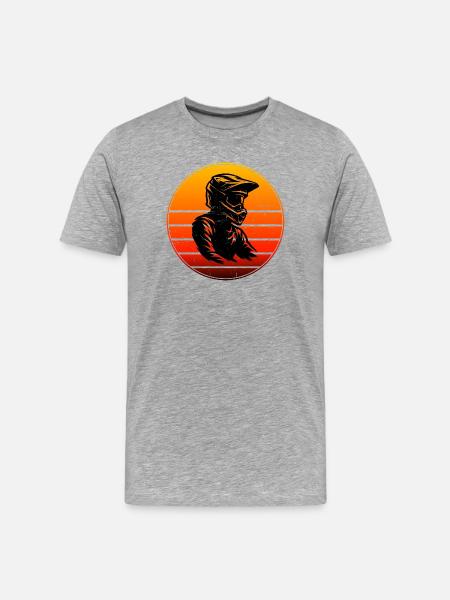 Statement for all motocross - Men's Premium Organic T-Shirt - heather grey