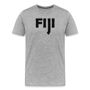 Fiji - Fiji - Islands - Pacific - South Seas - Men's Premium Organic T-Shirt - heather grey - Front - Damien (186cm)
