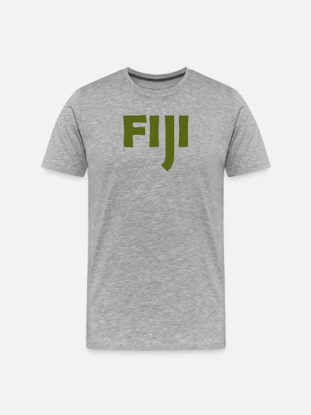 Fiji - Fiji - Islands - Pacific - South Seas - Men's Premium Organic T-Shirt - heather grey
