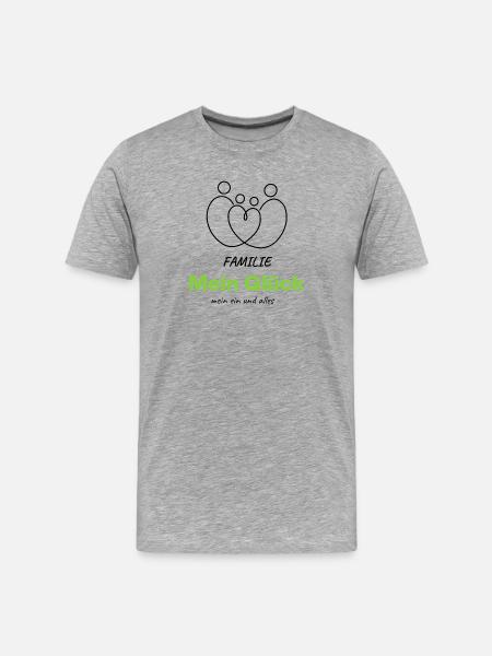 Family – My happiness, my everything - Men's Premium Organic T-Shirt - heather grey