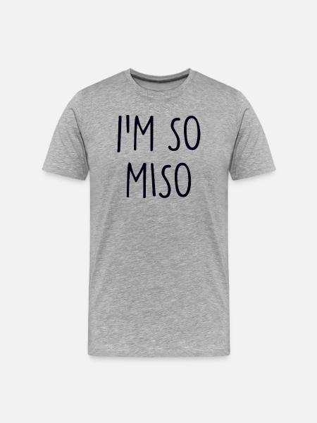 miso - Men's Premium Organic T-Shirt - heather grey